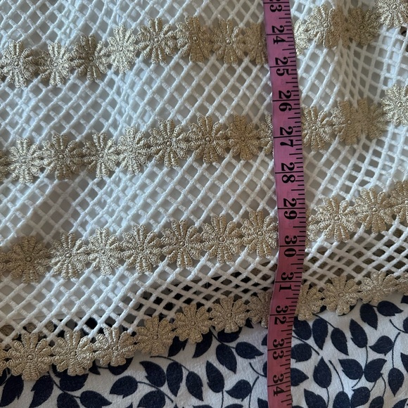 Lilly Pulitzer Barbara Two Toned Gold Metallic Lotty Daisy Floral Dress NWOT 4 - Picture 16 of 16